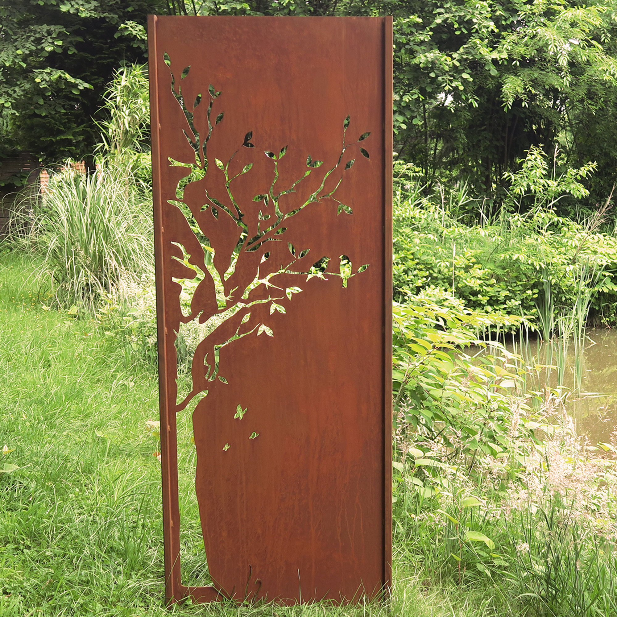 Gartenwand Baum1<br>75×195 cm