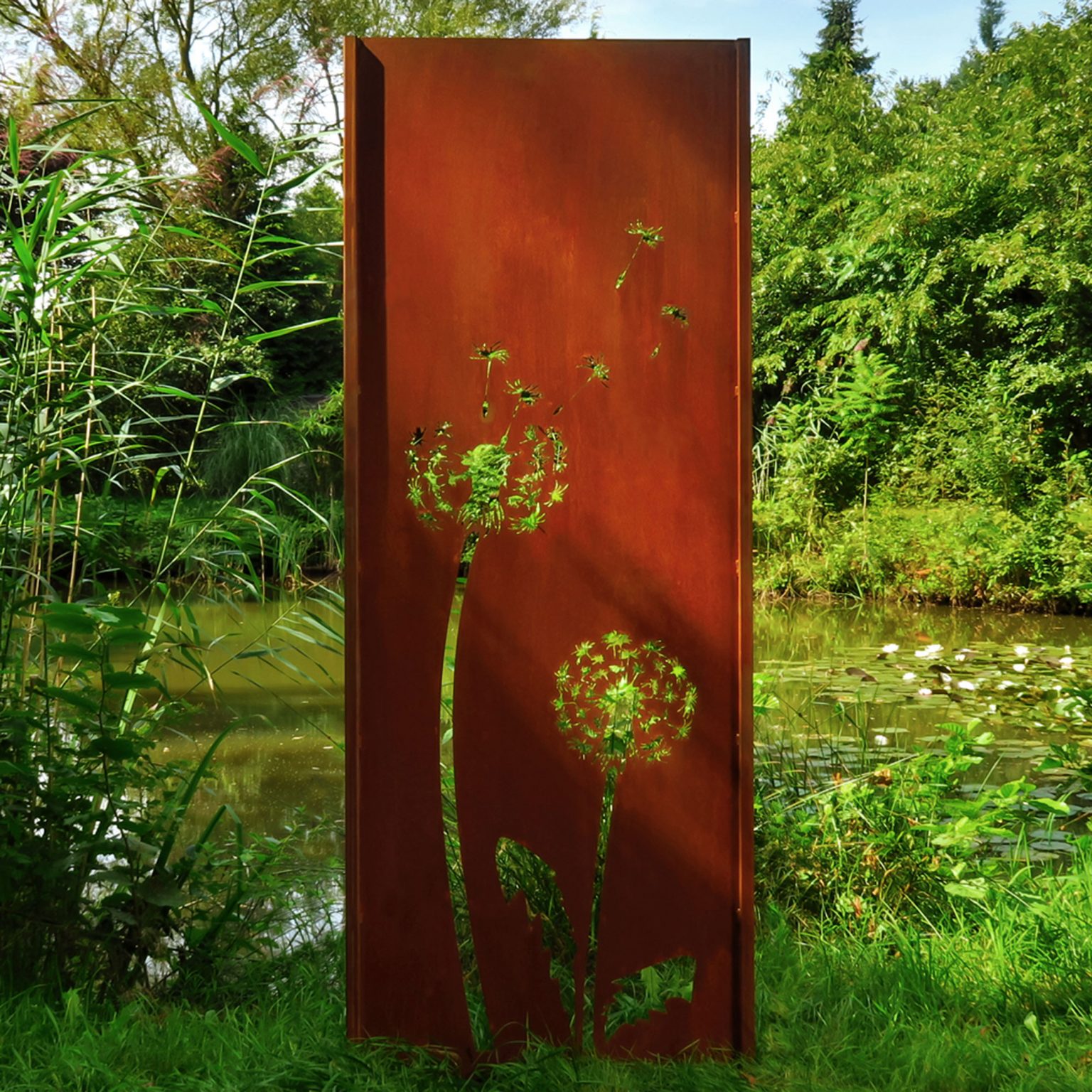 Gartenwand Triptychon Bambus 225x195 Cm Bei Atelier 51 Online Kaufen