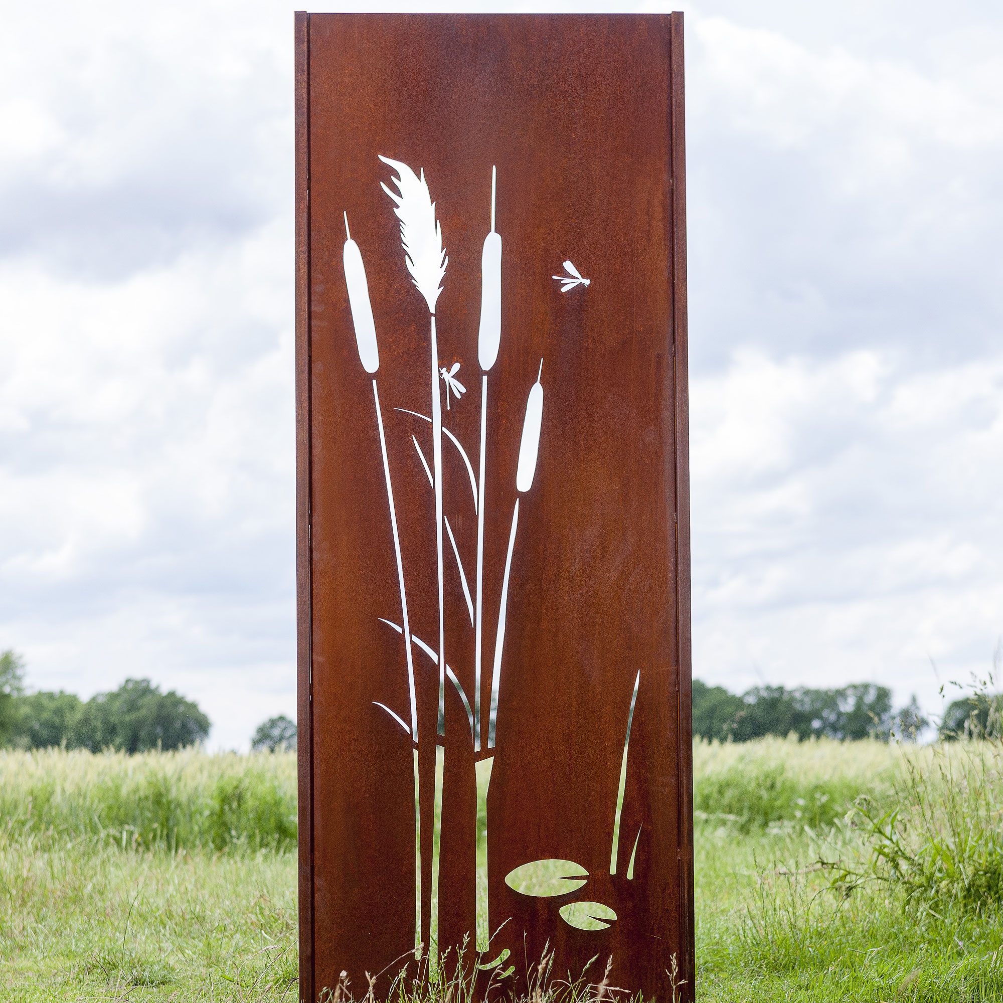 Gartenwand Teich3<br>75×195 cm