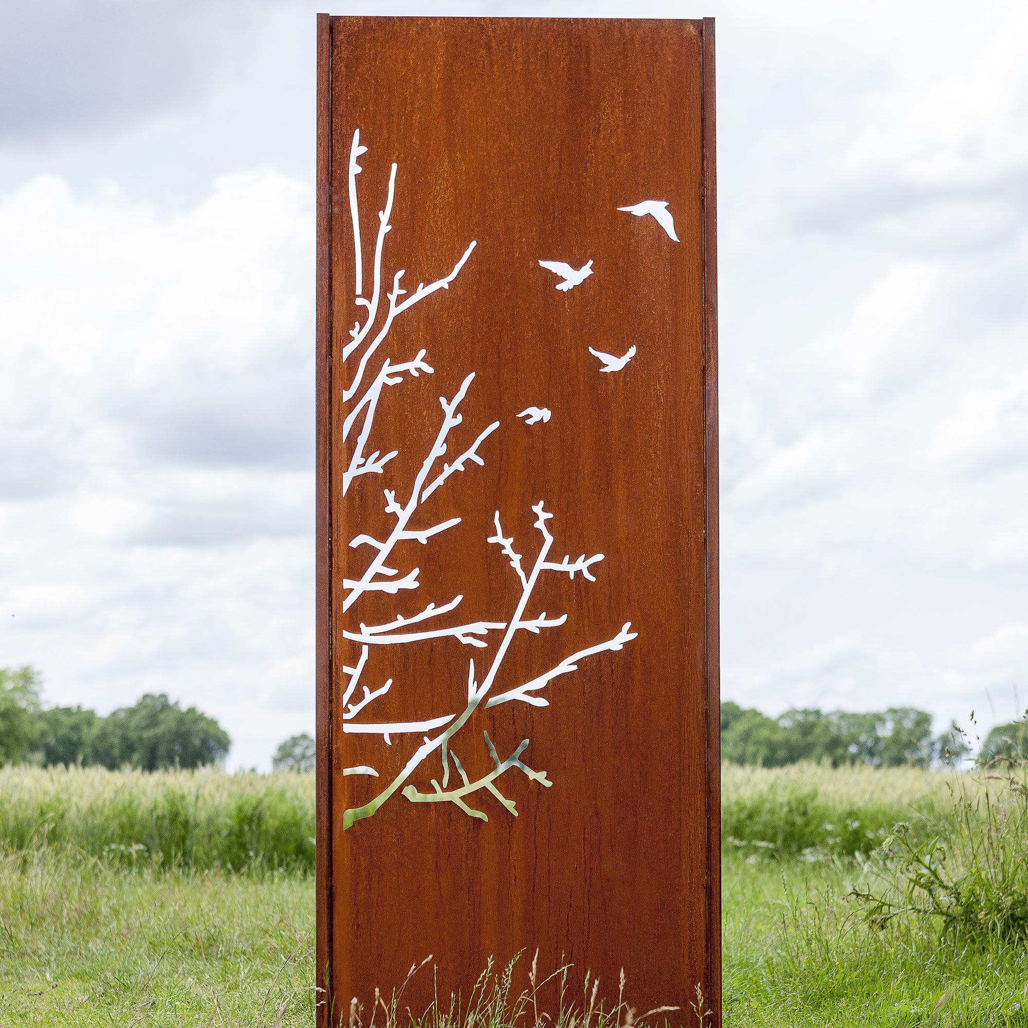 Gartenwand Vögel2<br>75×195 cm