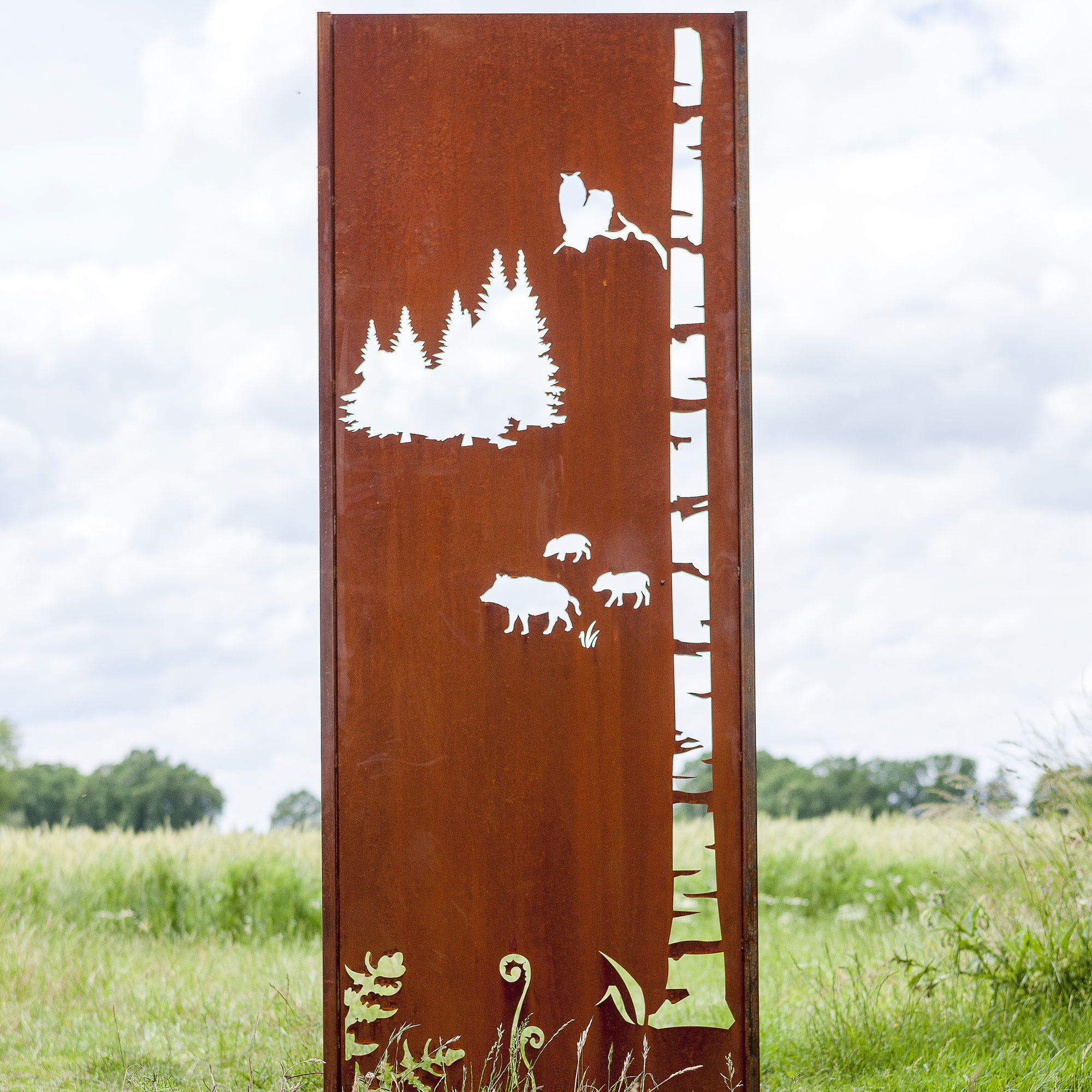 Gartenwand Wald1<br>75×195 cm